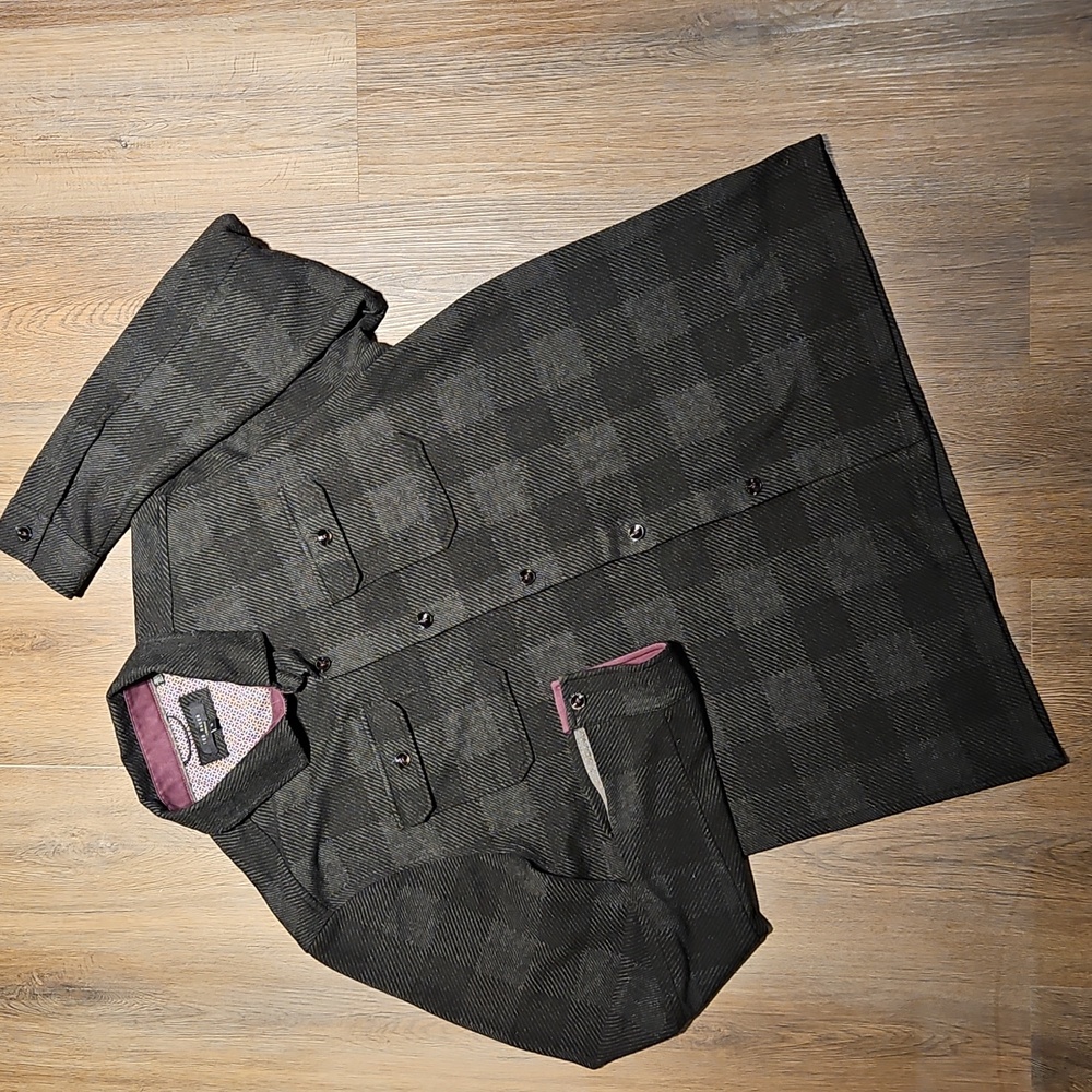 Ted Baker Herringbone Shacket- Size X Large